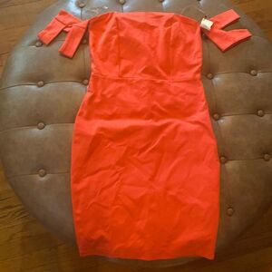 Akira Coral off the shoulder dress